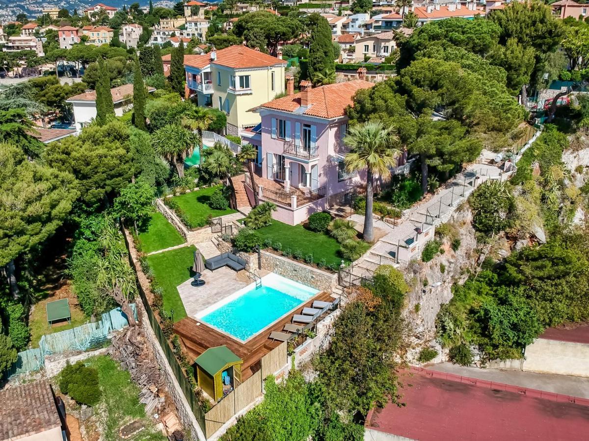 Stunning Seaview Villa. Villefranche Sur Mer Buitenkant foto