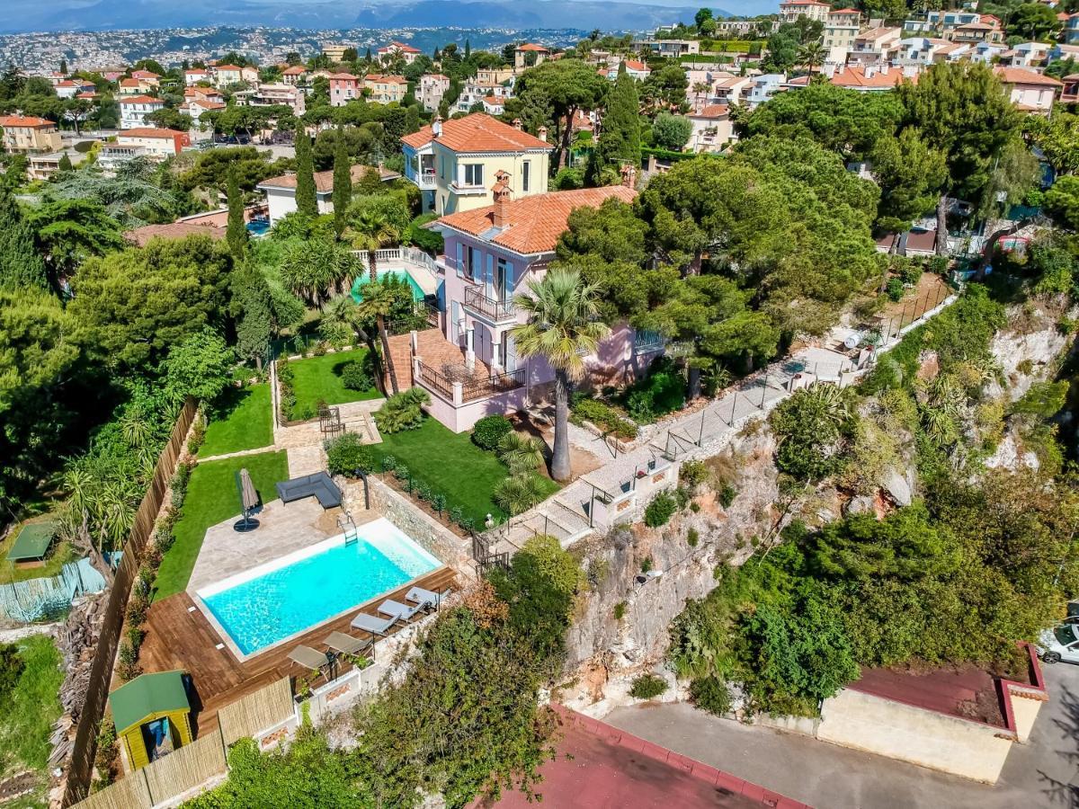 Stunning Seaview Villa. Villefranche Sur Mer Buitenkant foto