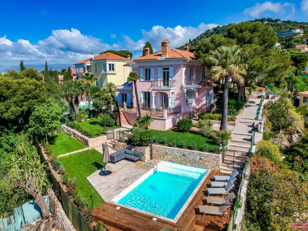 Stunning Seaview Villa. Villefranche Sur Mer Buitenkant foto